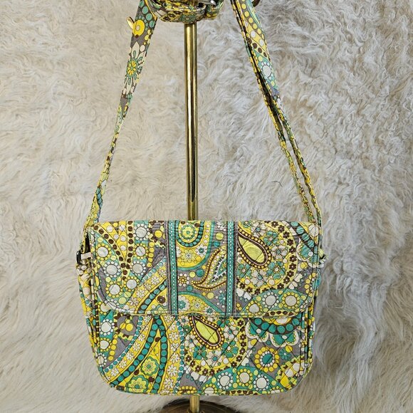 Vera Bradley Lemon Parfait Spring 2011 Retired Pattern Rachel Bag - Picture 2 of 10